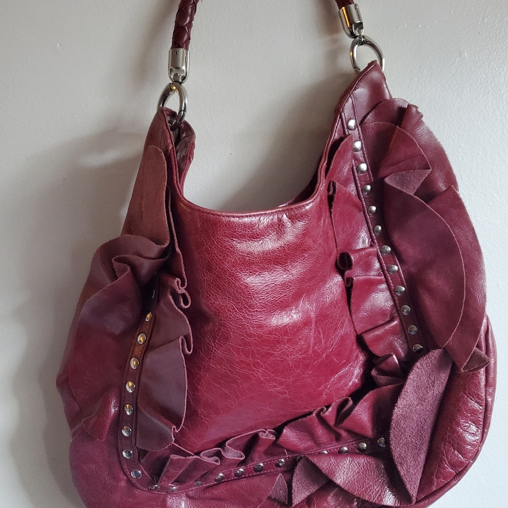Susan Farber  Sicily Red shoulder bag.